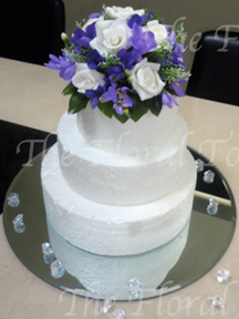 Purple, Lavender & Ivory Cake Topper